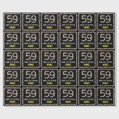 59. Geburtstag: Blumennummer, Individuelle Name, B Geschenkpapier (Flach)