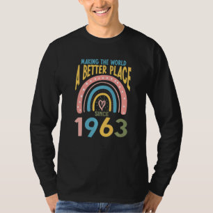 59 Geburtstag Die Welt zu einem besseren Ort seit T-Shirt
