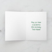 59. Geburtstag: Farbige Musiksymbole + Regenbogen  Karte (Innenseite)