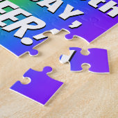 59. Geburtstag: Farbiges, lustiges Regenbogenmuste Puzzle (Seite)