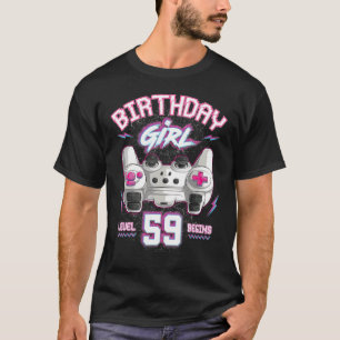59. Geburtstag Girl Gamer Level 59 beginnt Videosp T-Shirt