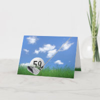 59. Geburtstag Golfball und Putter