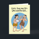 59. Geburtstag Gruß Karte<br><div class="desc">Funny 59. Geburtstag Grußkarte für einen Mann, der sechzig</div>