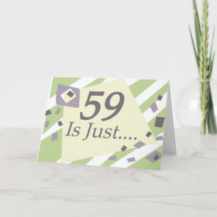 59. Geburtstag Karte