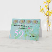 59. Geburtstag Karte (Gelbe Blume)