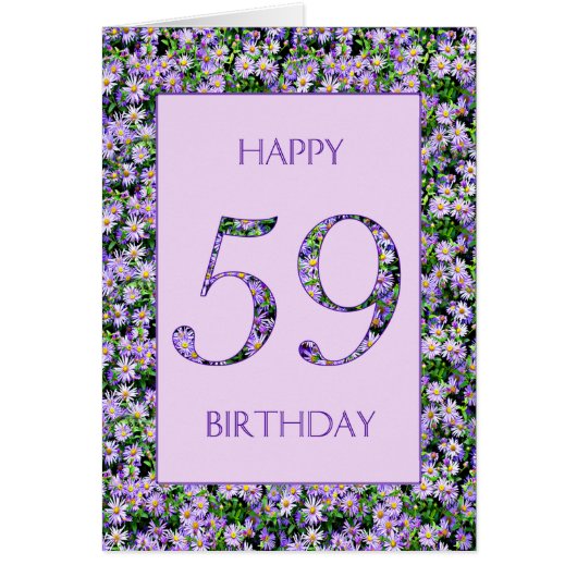59. Geburtstag Lila Tageszeitung (Vorne)