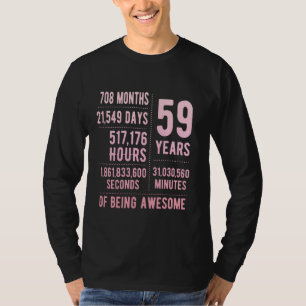59. Geburtstag Männer Frauen Witzig 59 Jahre alt T-Shirt