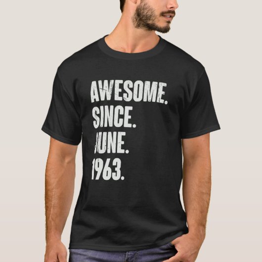 59. Geburtstag Phantastisch seit Juni 1966 T-Shirt (Vorderseite)