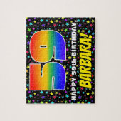 59. Geburtstag — Spaß, farbenfrohe Sternenweltenmu Puzzle (Vertikal)