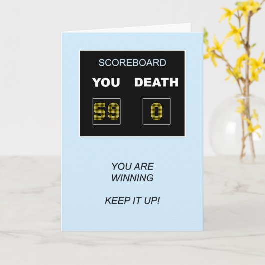 59. Geburtstagsanzeiger Karte (Gelbe Blume)