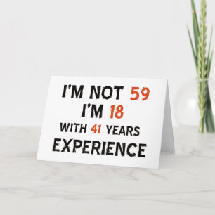 59. Geburtstagsentwürfe Karte