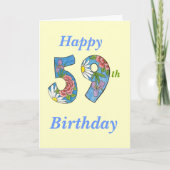 59. Geburtstagskarte Karte (Vorderseite)