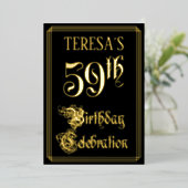 59. Geburtstagsparty - Extravagantes Drehbuch & In Folieneinladung (Stehend vorne)