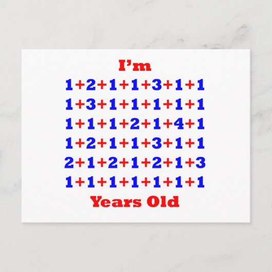 59 Jahre alt! Postkarte (Vorderseite)