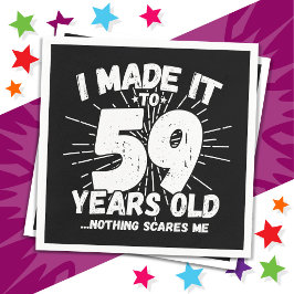 59 Jahre alt Sarcastic Meme Funny 59. Geburtstag Serviette