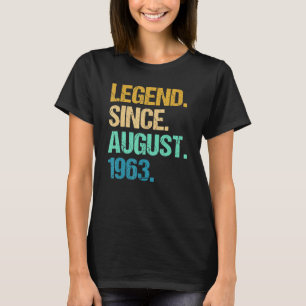 59 Jahre alte Legende seit August 1963 Geburtstag T-Shirt