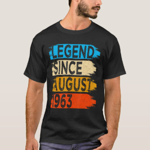 59 Jahre alte Vintage-Legende seit August 1963 59. T-Shirt