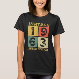 59 Jahre alter Retro 1963 59. Geburtstag T-Shirt