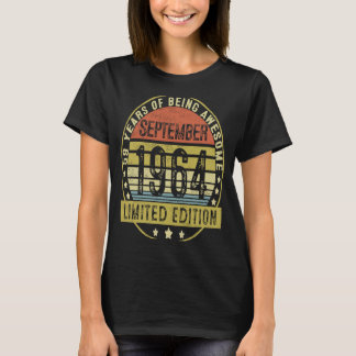 59 Jahre Vintag im September 1964 59. Geburtstag T-Shirt