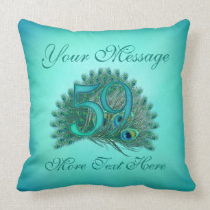 59. Kissen Jahrestag des Text-59. Geburtstages