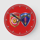 59. Ordnance Brigade Runde Wanduhr (Vorderseite)