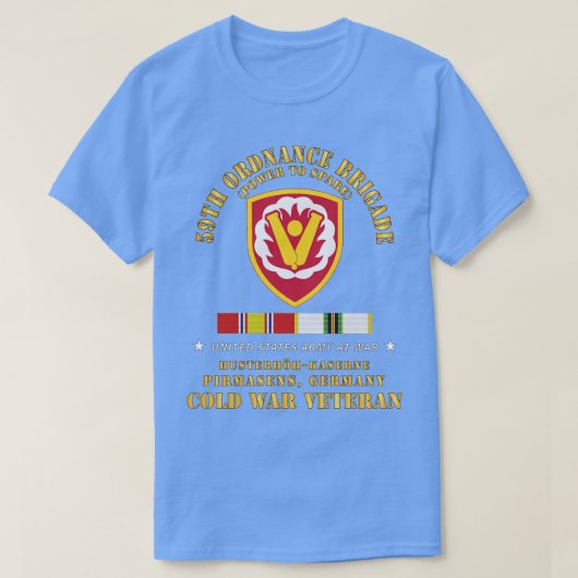 59. Ordnance Brigade SSI HusterhhKaserne Pirmasen T-Shirt (Design vorne)