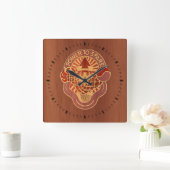 59. Ordnance Brigade Wappen - Holzeinlage Quadratische Wanduhr (Zuhause)