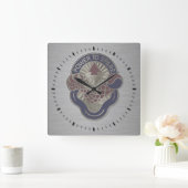59. Ordnance Brigade-Wappen Quadratische Wanduhr (Zuhause)
