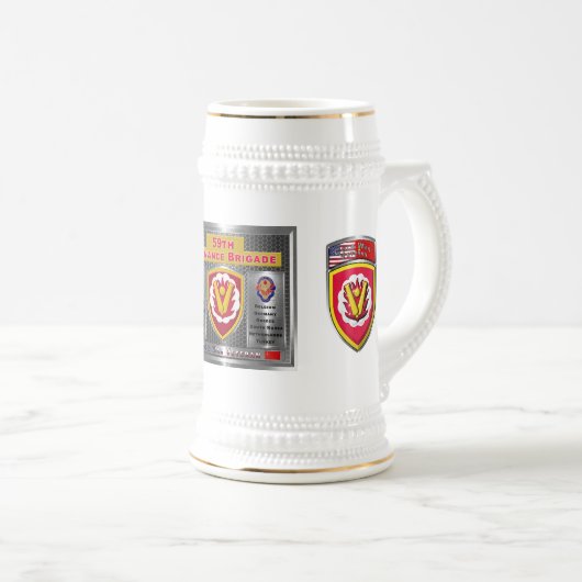 59. Ordnanzbrigade  Bierglas (VorderseiteRechts)