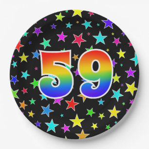 59. Veranstaltung: Bold, Fun, Colorful Rainbow 59 Pappteller