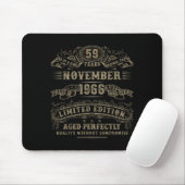 59 Year Old 59th Bday November 1966 Limited Editio Mousepad (Mit Mouse)