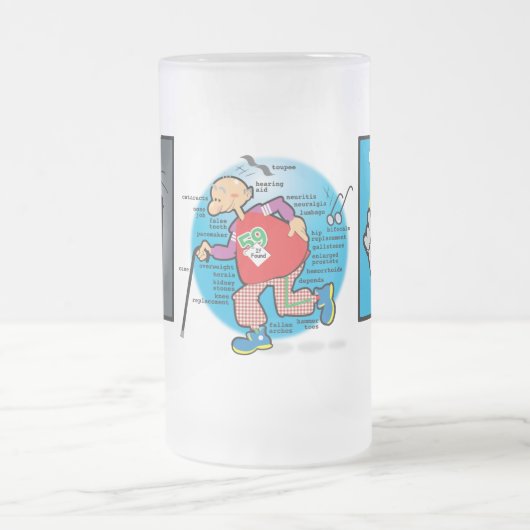 ' 59er zurückgezogen? Nicht ich Mattglas Bierglas (Mittel)