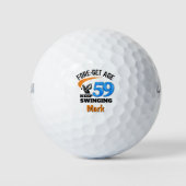 59th Birthday Gift Classic Keepsake Blue Golfball (Vorderseite)