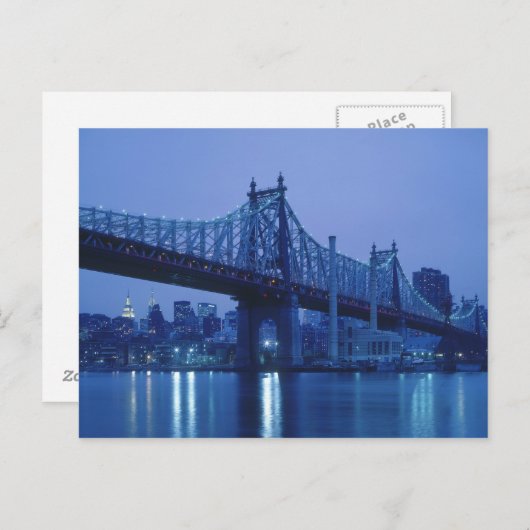59th Street Bridge, New York, USA Postkarte (Vorne/Hinten)