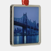 59th Street Bridge, New York, USA Silbernes Ornament (Rechts)