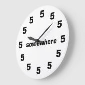 5:00 Irgendwo Große Wanduhr (Winkel)