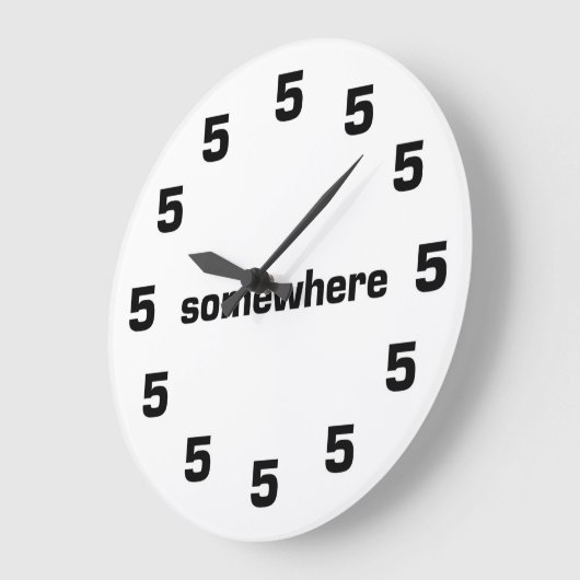 5:00 Irgendwo Große Wanduhr (Winkel)