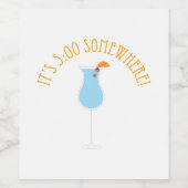 5:00 Irgendwo Weinetikett (Einzelnes Label)