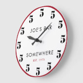 5.00 Uhr Irgendwohin angepasste Bar Happy Hour (Winkel)