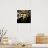 5:05 Original Öl auf Leinwand Reprint Poster! Poster (Küche)