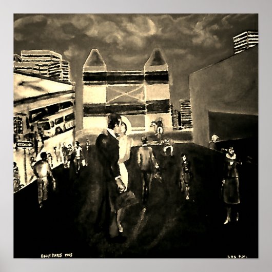 5:05 Original Öl auf Leinwand Reprint Poster! Poster (Vorne)