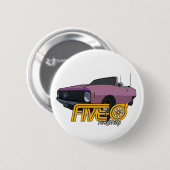 5-0 Rosa Button (Vorne & Hinten)