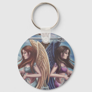 5 0f Schwerter - Schlüsselanhänger