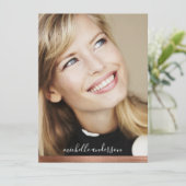 5.12x18.5" Modern 5-Foto-Modell-Comp-Karte Ankündigung (Stehend Vorderseite)