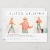 5.12x18.5" Moderne Comp-Karte mit 4 Foto-Schauspie Ankündigung (Rückseite)