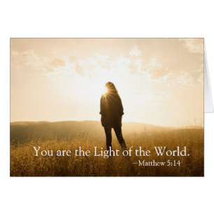 5 14 You are the Light of the World Card