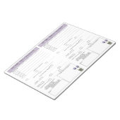 5 - 1 Seiten zur Überwachung des Lebensmittelerfol Notizblock (angewinkelt)