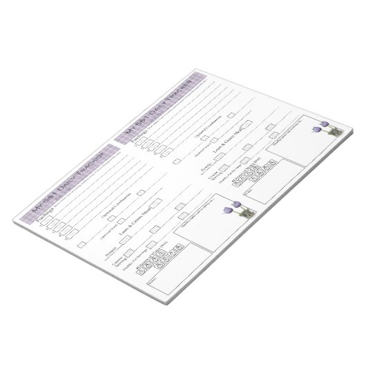 5 - 1 Seiten zur Überwachung des Lebensmittelerfol Notizblock (angewinkelt)