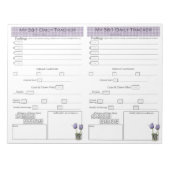 5 - 1 Seiten zur Überwachung des Lebensmittelerfol Notizblock (Vorderseite)