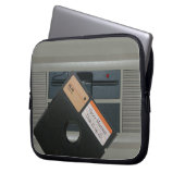 5.25 Disketten- und Retro-Computer Laptopschutzhülle (Vorderseite Links)